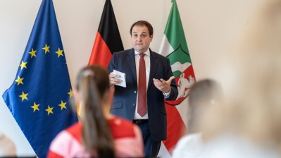 Girls‘ & Boys‘ Day: Schülerinnen und Schüler zu Gast bei Ministerpräsident Wüst