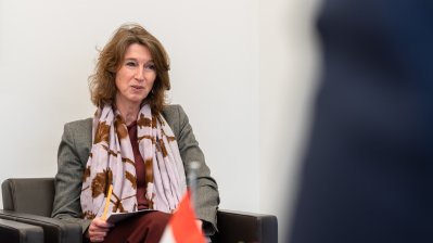 Antrittsbesuch der niederländischen Botschafterin: Ministerpräsident Wüst empfängt Hester Somsen in der Staatskanzlei