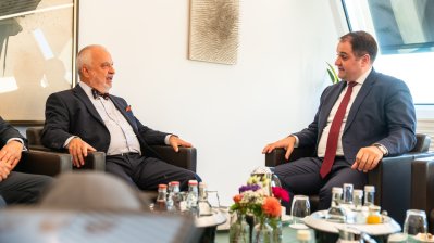 Ministerpräsident Hendrik Wüst empfängt den neuen Doyen des Konsularischen Korps Nordrhein-Westfalen in der Staatskanzlei