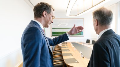 Ministerpräsident Hendrik Wüst empfängt den Botschafter Griechenlands