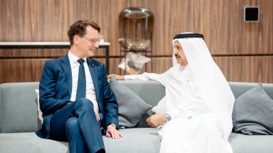 Ministerpräsident Wüst im Gespräch