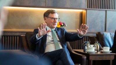 Ministerpräsident Hendrik Wüst empfängt Außenminister Dr. Johann Wadephul