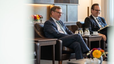 Ministerpräsident Hendrik Wüst empfängt Außenminister Dr. Johann Wadephul