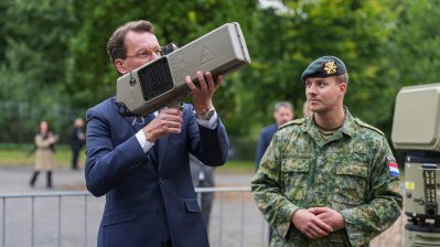 König Willem-Alexander, Bundespräsident Steinmeier und Ministerpräsident Wüst besuchen das 1. Deutsch-Niederländischen Corps