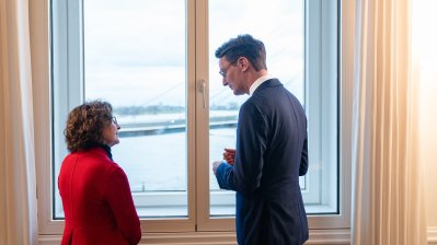 Ministerpräsident Wüst empfängt die Botschafterin von Kanada in Deutschland zum Antrittsbesuch