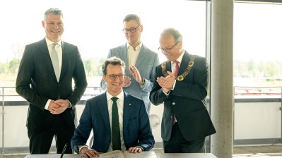 Ministerpräsident Wüst eröffnet Landesgartenschau Neuss