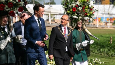 Ministerpräsident Wüst eröffnet Landesgartenschau Neuss