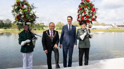 Ministerpräsident Wüst eröffnet Landesgartenschau Neuss
