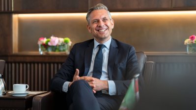 Ministerpräsident Wüst empfängt österreichischen Bundesminister Wolfgang Hattmannsdorfer