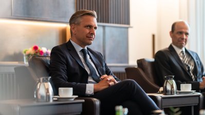 Ministerpräsident Wüst empfängt österreichischen Bundesminister Wolfgang Hattmannsdorfer