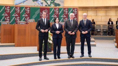 Fünf Jahre nach der Hochwasserkatastrophe: Gemeinsames Gedenken von Landtag und Landesregierung im Beisein von Bundespräsident Steinmeier 