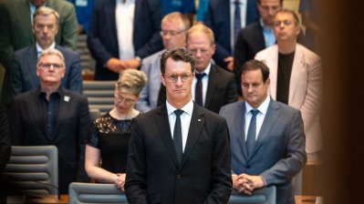 Fünf Jahre nach der Hochwasserkatastrophe: Gemeinsames Gedenken von Landtag und Landesregierung im Beisein von Bundespräsident Steinmeier