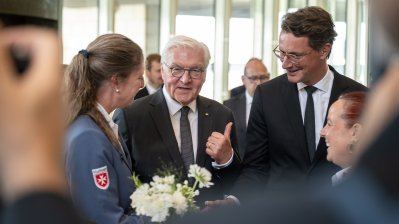 Fünf Jahre nach der Hochwasserkatastrophe: Gemeinsames Gedenken von Landtag und Landesregierung im Beisein von Bundespräsident Steinmeier