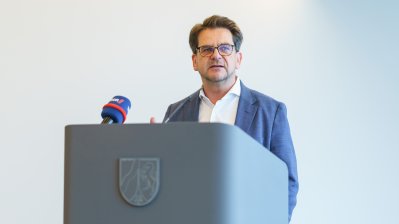 Pressekonferenzsituation
