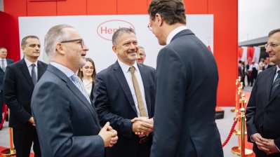 Ministerpräsident Wüst besucht gemeinsam mit dem Henkel-CEO Carsten Knobel das Henkel-Werk in Elmadağ bei Ankara