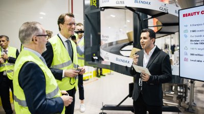 Ministerpräsident Wüst besucht gemeinsam mit dem Henkel-CEO Carsten Knobel das Henkel-Werk in Elmadağ bei Ankara