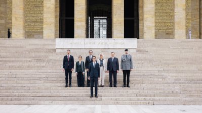 Kranzniederlegung am Atatürk-Mausoleum Anıtkabir