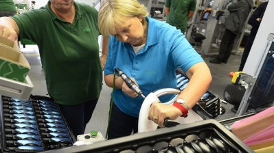 Ministerpräsidentin Hannelore Kraft beim TatKraft-Einsatz in Wuppertal