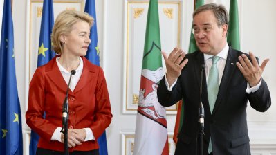 Ministerpräsident Armin Laschet empfängt designierte Präsidentin der Europäischen Kommission in Aachen