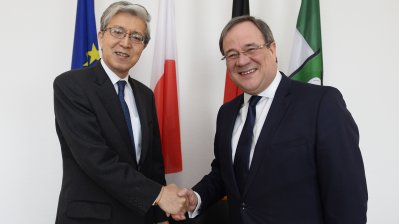 Ministerpräsident Laschet empfängt den Botschafter von Japan, Takeshi Yagi