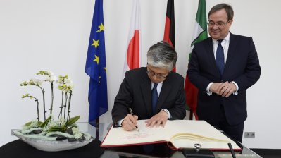 Ministerpräsident Laschet empfängt den Botschafter von Japan, Takeshi Yagi