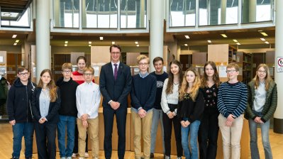 Girls‘ & Boys‘ Day: Schülerinnen und Schüler zu Gast bei Ministerpräsident Wüst