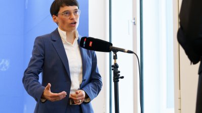 Kabinettpressekonferenz mit Ministerin Josefine Paul zur Stabilisierung der Kita-Landschaft