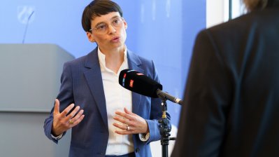 Kabinettpressekonferenz mit Ministerin Josefine Paul zur Stabilisierung der Kita-Landschaft
