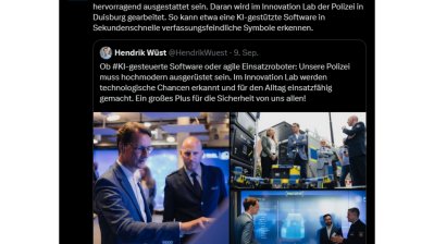 Social Media Posts aus der Woche vom 9. September bis 15. September 2024