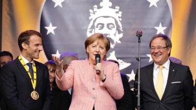 Emmanuel Macron erhält den Internationalen Karlspreis