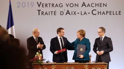 Neuer Deutsch-Französischer Freundschaftsvertrag in Aachen unterzeichnet