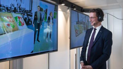 Ministerpräsident Hendrik Wüst nimmt an den Feierlichkeiten zum Tag der Deutschen Einheit in Erfurt teil