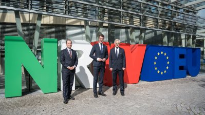 Ministerpräsident Hendrik Wüst empfängt den Botschafter von Österreich in Deutschland zum Antrittsbesuch