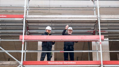 Richtfest des neuen Hüffer-Campus von Universität und Fachhochschule Münster