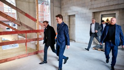 Richtfest des neuen Hüffer-Campus von Universität und Fachhochschule Münster