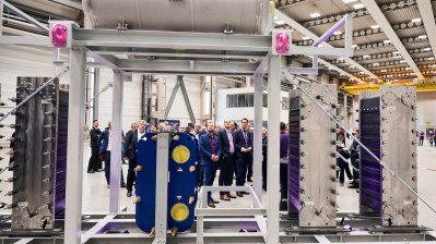 Ministerpräsident Hendrik Wüst und Bundespräsident Frank-Walter Steinmeier besuchen Siemens Energy in Mülheim an der Ruhr