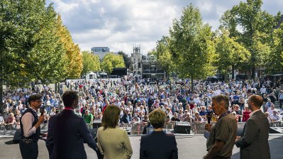 MP Wüst beim WDR Lokalzeit Stadtgespräch