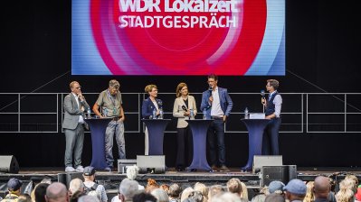 MP Wüst beim WDR Lokalzeit Stadtgespräch