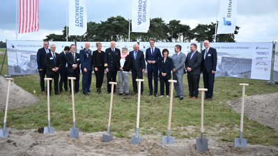 Spatenstich für Rheinmetall-Werk in Weeze