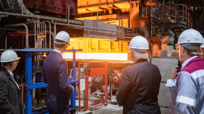 Bundespräsident Steinmeier und Ministerpräsident Wüst besuchen thyssenkrupp und Air Liquide