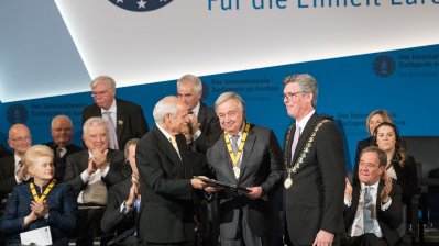 Internationaler Karlspreis an UN-Generalsekretär António Guterres
