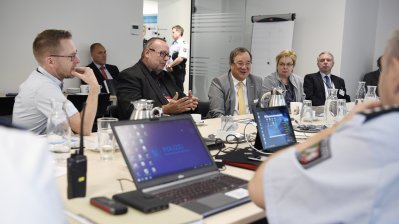 Besuch des Lagezentrums