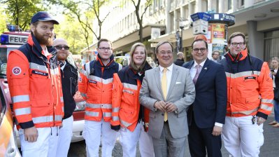 Besuch der Helferinnen und Helfer