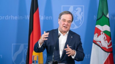 Presse-Briefing mit Ministerpräsident Armin Laschet und Bundesgesundheitsminister Jens Spahn