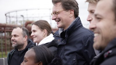 Ministerpräsident Hendrik Wüst eröffnet den ZollvereinSteig in Essen