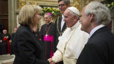 MP Hannelore Kraft trifft Papst Franziskus