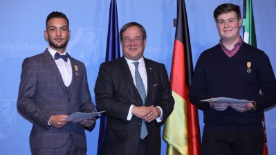 Rettungsmedaille des Landes Nordrhein-Westfalen an 