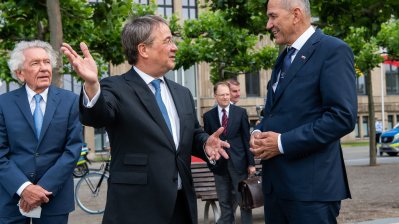 Ministerpräsident Armin Laschet trifft den slowenischen Ministerpräsidenten S.E. Janez Janša