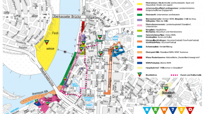 Übersicht der Aktionsflächen beim NRW-Tag 2016