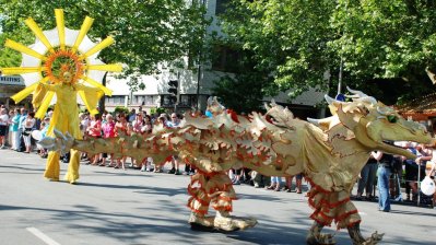 Die Festparade zum Nordrhein-Westfalen-Tag 2012